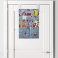 thumbnail image 2 of Autumn Hanging Pocket Organizer, Foliage Dry Leaves Pine Nuts Hand Drawn Flower Elements Fall Season, Printed Polyester Storage Bag with Pockets, 14" x 20", Pale Sky Blue Salmon, 2 of 2