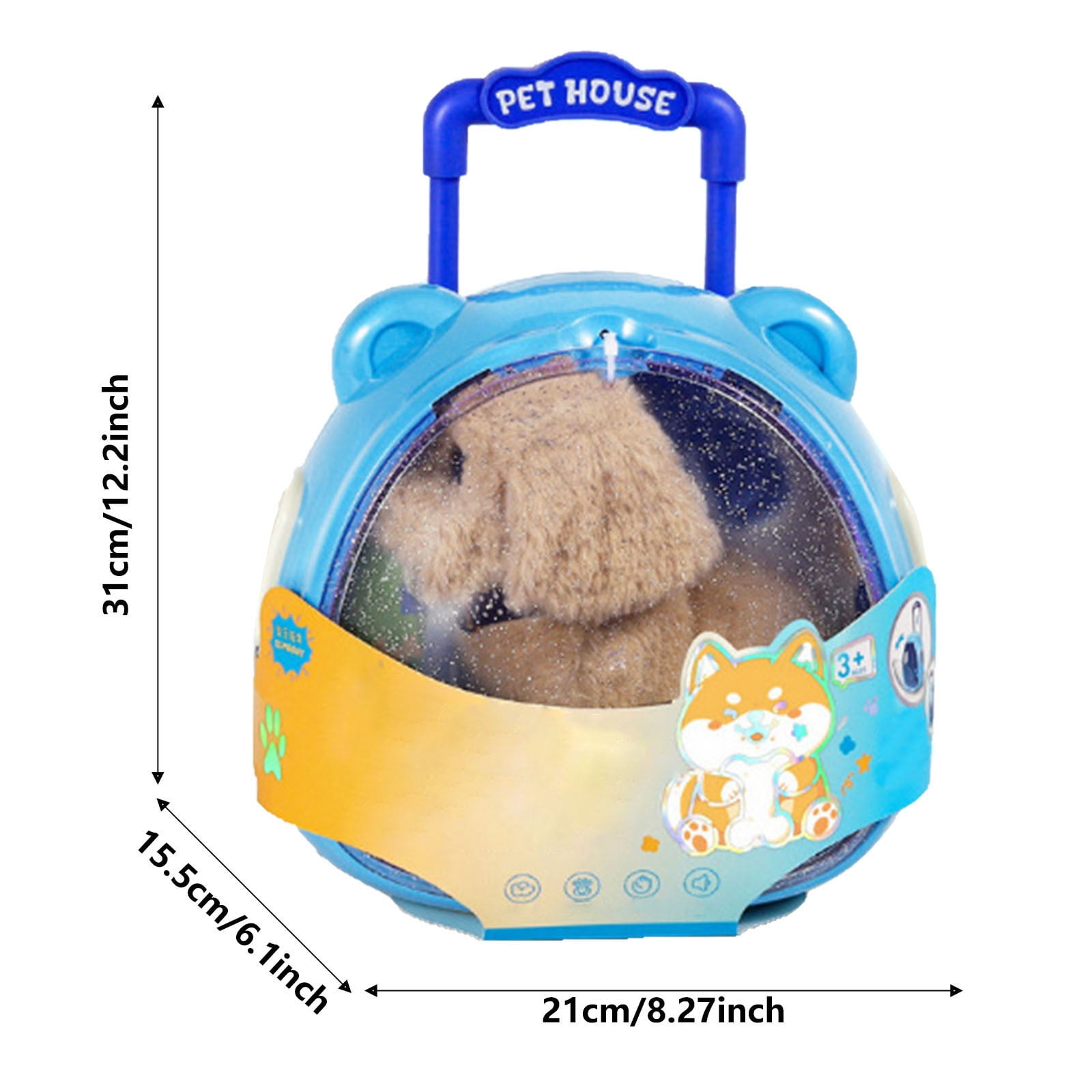 Interactive Robotic Puppy Toy Realistic Walking Barking Pet Companion Soft Stuffed Animal For Kids Indoor Outdoor