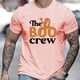 thumbnail image 1 of BOO CREW Camiseta De Moda Para Hombre Con Estampado De Letras Para Fiesta De Halloween, 1 of 4