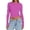 Purple, variant on Women's Long Sleeve Basic Crop Top Fashion Layer Slim Fit Watermelon Red S