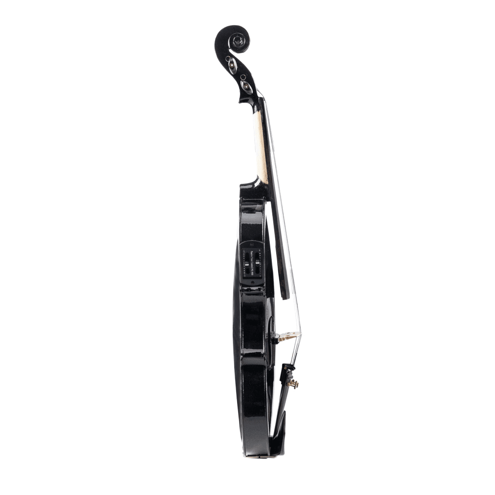Tcbosik 4/4 Violin Set with Electronic Tuner and Connecting Wire for Adults, Fiddle Beginner Kit with Case, Bow, Strings and Shoulder Rest, Black