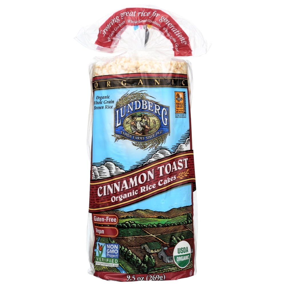 Lundberg Family Farms Rice Cake Cinnamon Toast, 9.5 Oz