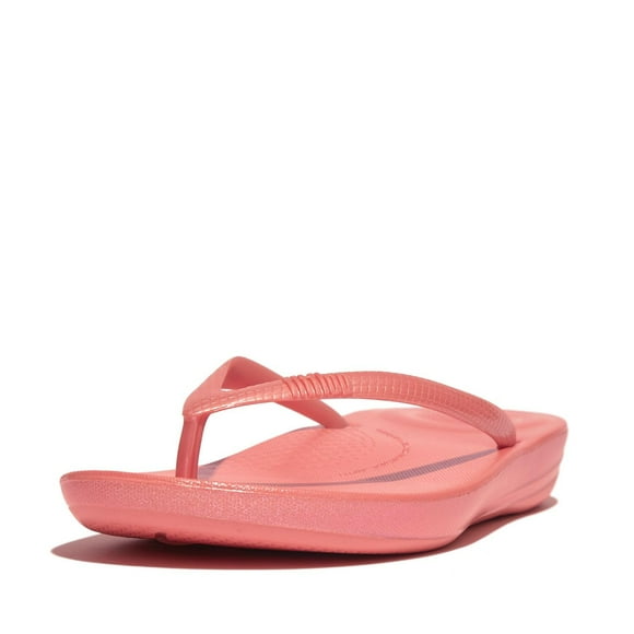 Chanclas FitFlop Iqushion ergonómicas para mujer, color coral perlado