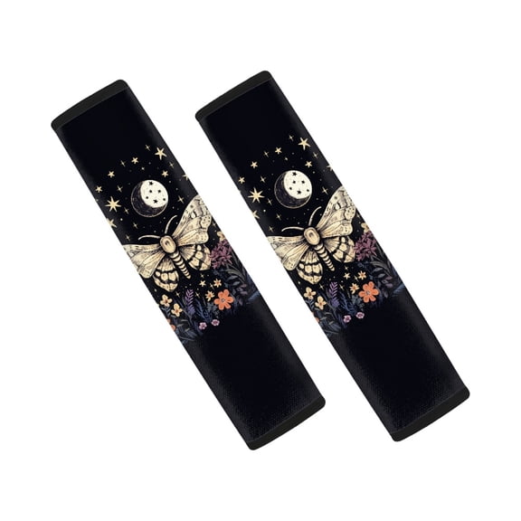 Chririnla Floral Starry Sky Design Car Seat Belt Pads Non-Slip Waterproof Seat Belt Shoulder Pad, Shoulder Protection Comfortable Compatible with Van Vans Auto