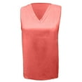 thumbnail image 3 of Lixiuxyad Summer Tanks Cami Sleeveless Tops Women Fashion Solid Satin Vest Casual V Neck Silk Sleeveless Vest(Red S), 3 of 4