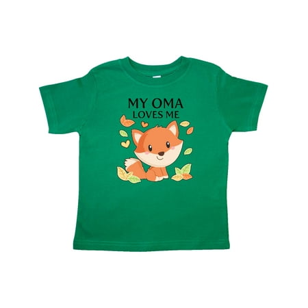 

Inktastic My Oma Loves Me- little fox Gift Toddler Boy or Toddler Girl T-Shirt