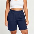 thumbnail image 6 of Women's Casual Summer Shorts High Waisted Elastic Drawstring Lounge Sweatshorts with Large Pockets Flattering Activewear for Workout Running Gym and Everyday Comfort Wear, 6 of 6