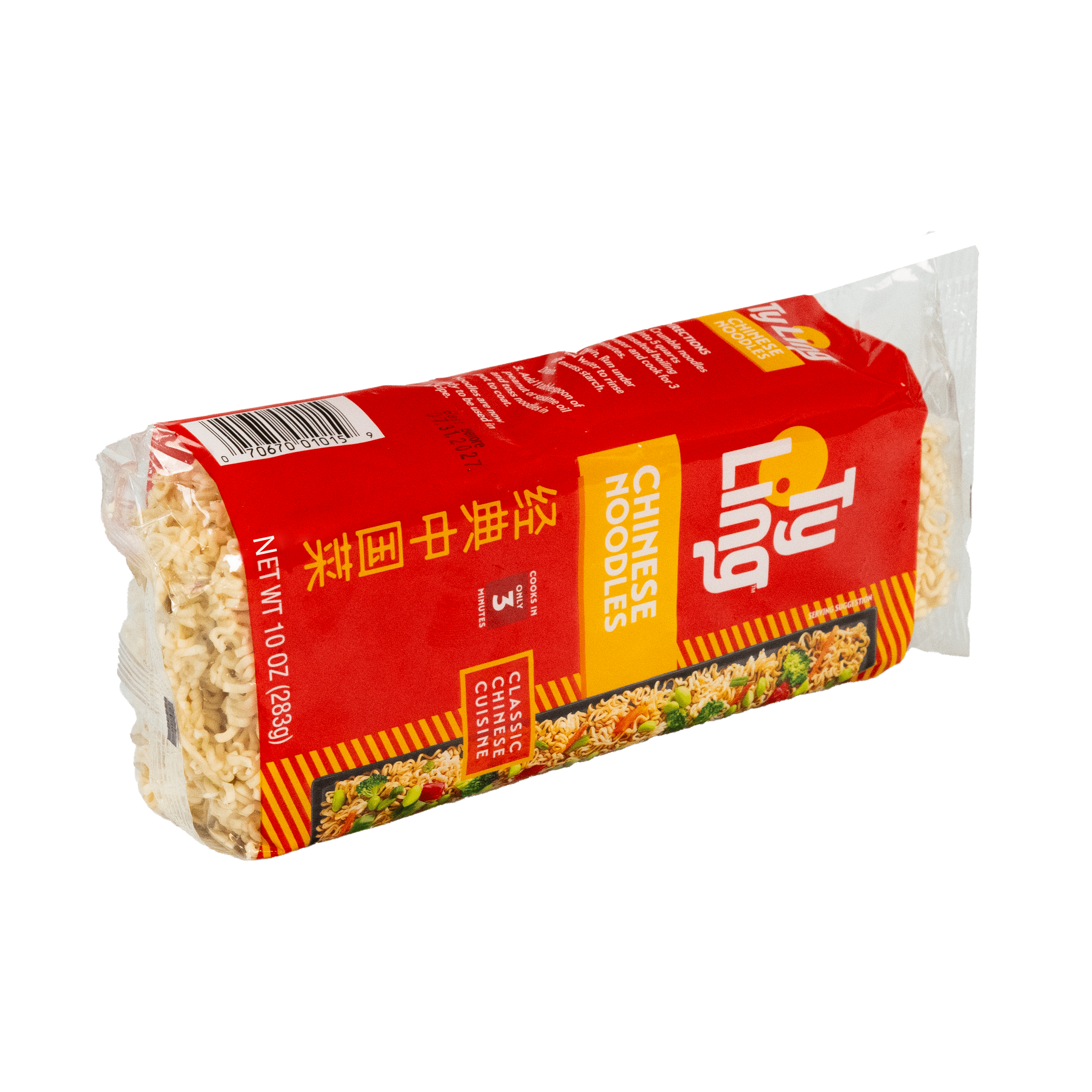 (4 pack) Ty Ling Chinese Noodles 10 oz, Contains Soy and Wheat, Shelf Stable