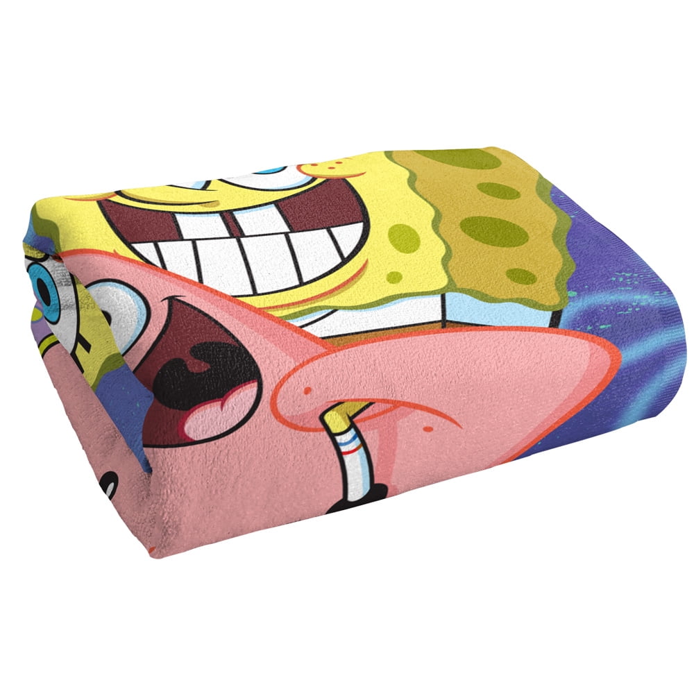 Spongebob Beach Towel, 30"x60", Spongebob and Patrick Cropped Beach Towel
