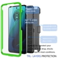 thumbnail image 4 of Takfox Case For Motorola Moto G Power 5G 2025 ,Shockproof Heavy Duty Rugged Locking Swivel Holster Belt Clip Kickstand Full Body Hard Shell Phone Cover Case,Green, 4 of 7