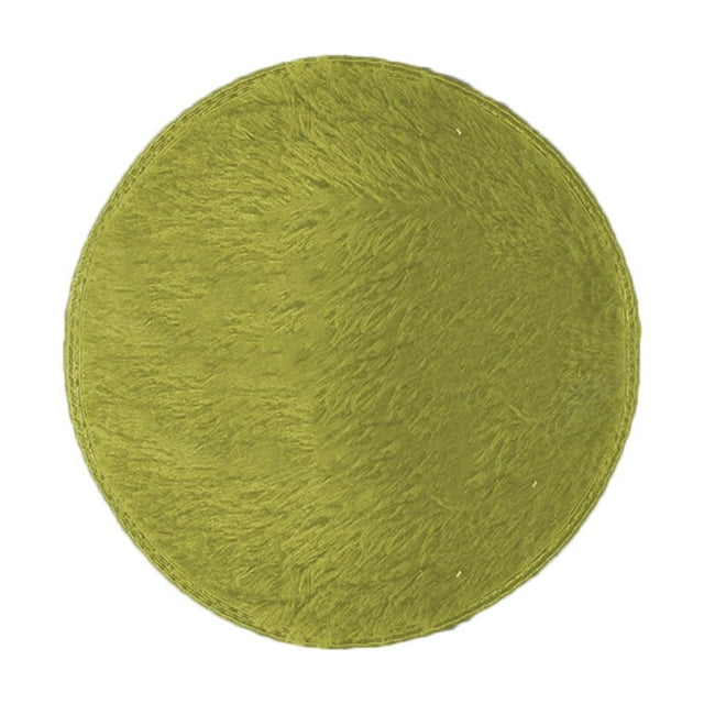 kurtrusly Soft Shaggy Area Round Rug Living Room Carpet Bedroom Floor Mat Carpet