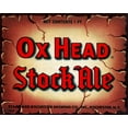 thumbnail image 2 of Vintage Booze Labels 32x26 White Modern Wood Framed Museum Art Print Titled - Ox Head Stock Ale, 2 of 4