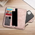 thumbnail image 6 of Women Long Leather Wallet, Multi-functional Frosted Card Wallet, Leather Clutch Purse Credit Card Coin Holder, Practical for Storing Cash, Credit Cards, Pink, 6 of 7