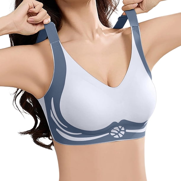 Brasier Sujetador Deportivo Push up con Aros, Cómodo y sin Costuras para Mujer Mediana