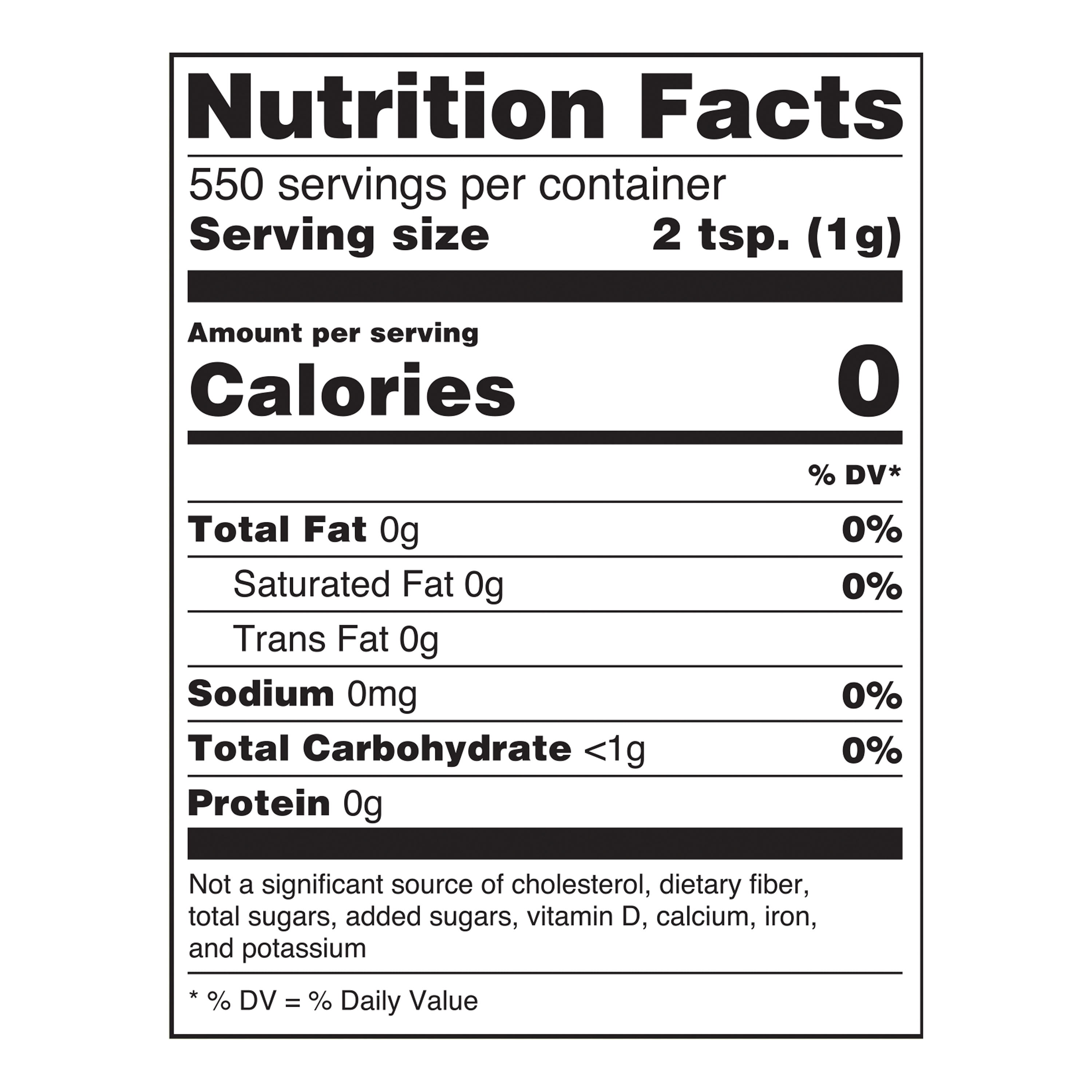 Great Value Granulated No Calorie Stevia Pouch, 19.4 oz