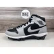 thumbnail image 2 of **N I-K-E A i r-Jor-dan 1 Mid TD Black LT. Smoke Grey FJ6805 002 Football Cleats NEW, 2 of 6
