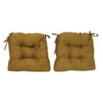 thumbnail image 2 of Blazing Needles U-Shape 16 x 16 in. Micro Suede Dining Chair Cushions - Set of 2, 2 of 2