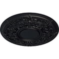 thumbnail image 3 of 32 3/4"OD x 2 1/2"P Jackson Ceiling Medallion (Fits Canopies up to 13 1/2"), Hand-Painted Steel Gray, 3 of 6
