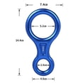 thumbnail image 1 of Figura 8 Anillo de descenso de escalada Equipo de montañismo al aire libre (Azul), 1 of 9
