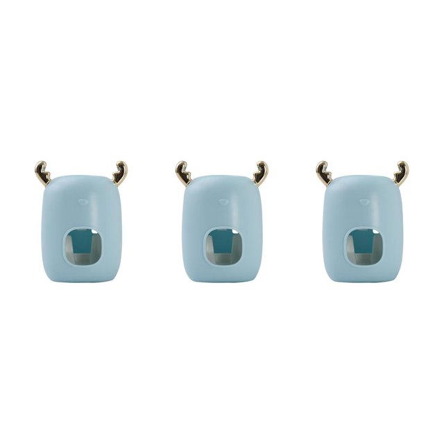 Bearachild Exprimidor de de Dispensador de de montado en la pared Exprimidor de tubo colgante de plástico para baño, azul Azul 3piezas Bearachild CBP168612