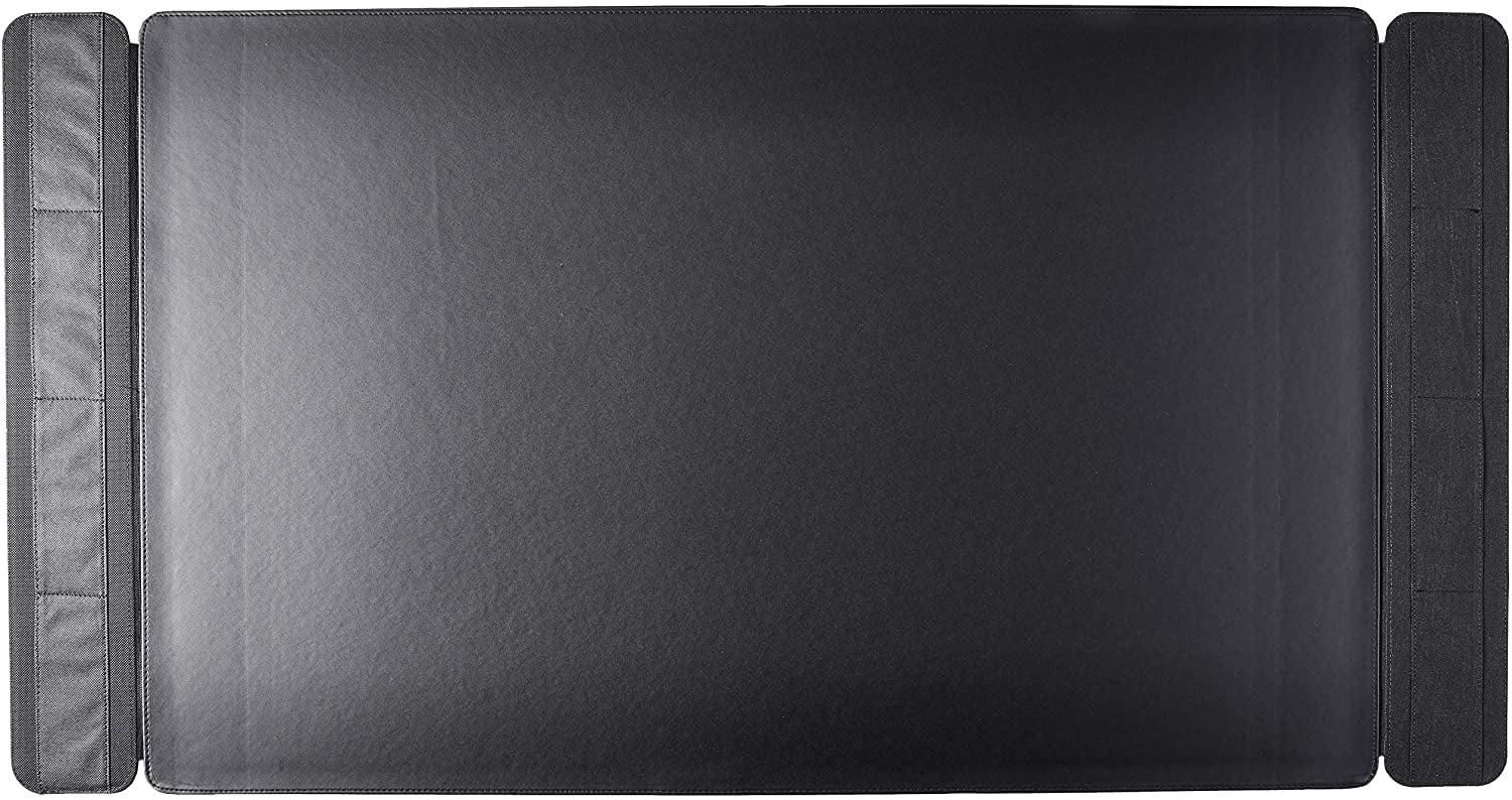 Black Artistic 24 x 38 Sagamore Executive Desk Pad with Padded Flip Side Rails 5133-8-1 