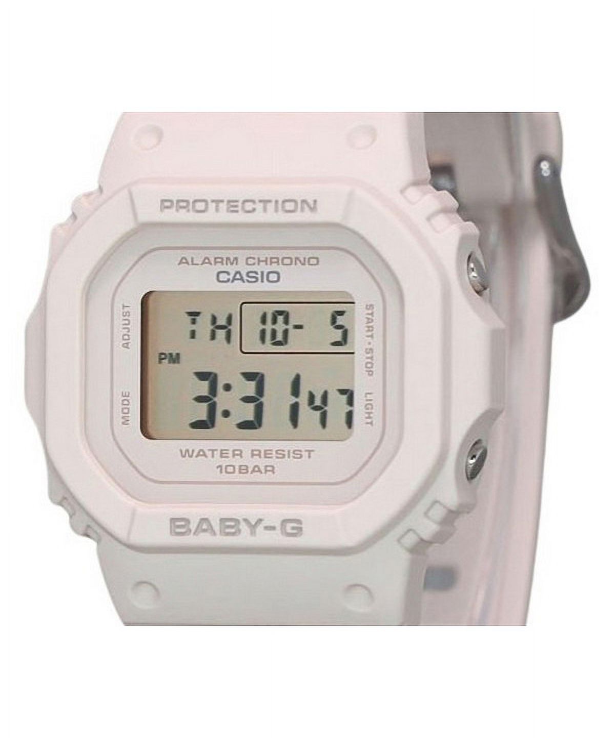 Casio Baby-G Digital Beige Pink Resin Strap Quartz BGD-565U-4 100M Women's Watch