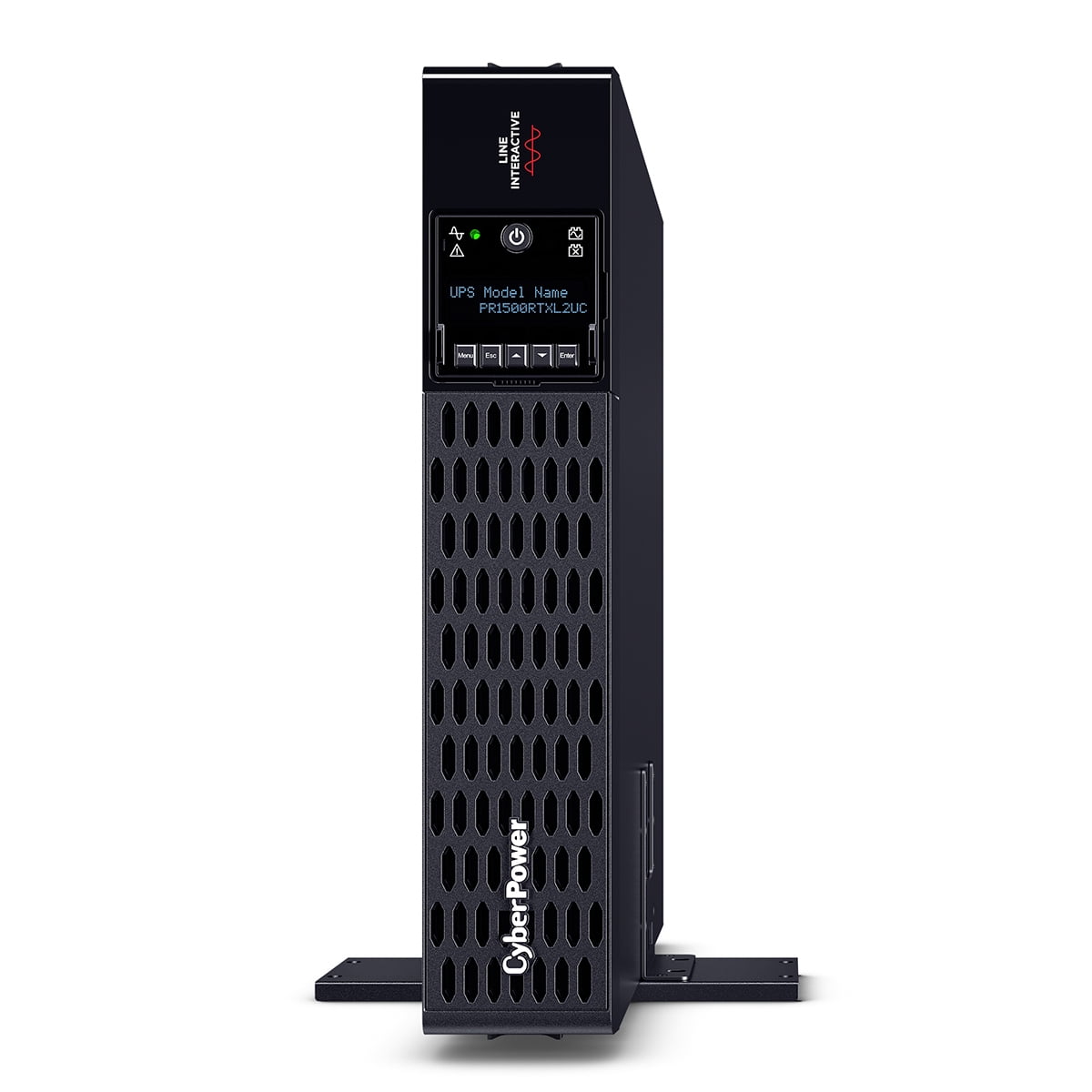 CyberPower PR1500RTXL2UC Smart App Sinewave UPS Systems - 1500VA/1500W, 120 VAC, NEMA 5-15P, 2U, Rack / Tower, Sine Wave, 8 Outlets, LCD, PowerPanel&reg; Business, $400000 CEG, 3YR Warranty