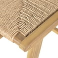 thumbnail image 6 of Christopher Knight Home Boho 28” Outdoor Wicker Barstools, Solid Wood Frame, Natural, Set of 2, 6 of 10
