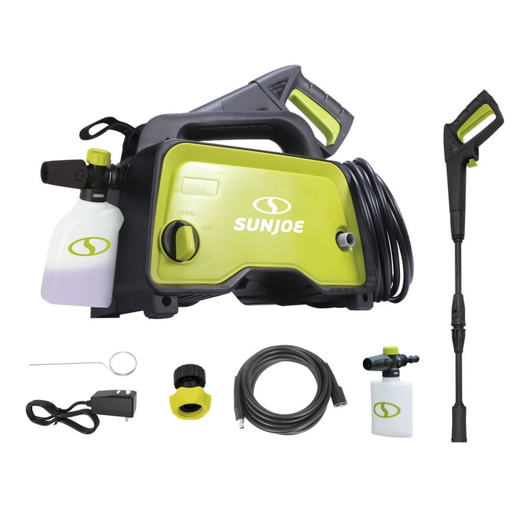 Sun Joe SPX202E Hand Carry Electric Pressure Washer 11 Amp Foam Volume Adjusting Knob