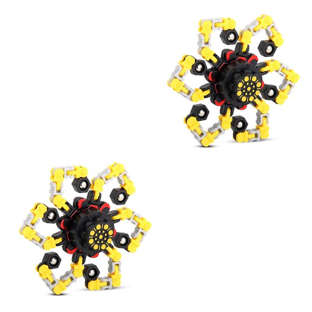 Tholdsy Niños Estable Ansiedad Alivio Plástico Dedo Niños Deformable Juguete giratorio portátil con ventosa Amarillo Type2 NO2 Tholdsy CBP185138