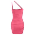 thumbnail image 5 of RUTAYY Women's Dress Solid Color Sleeveless Slim Fit Casual Everyday Wear Summer Comfortable Breathable Vacation Travel Dresses, 5 of 7