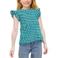 Avtoify Camouflage Print Crew Neck Summer Short Sleeve Shirts for Girls ...