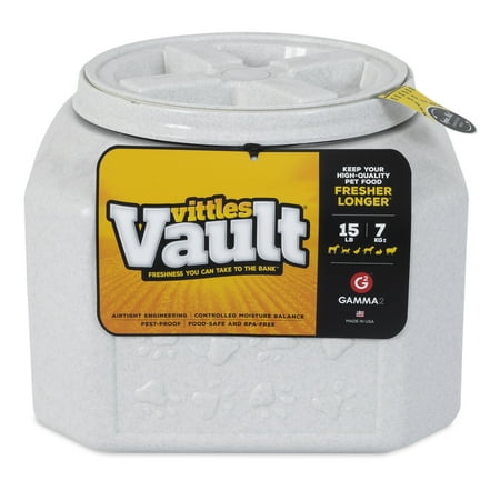 UPC: 0769397143157 | Gamma2 Vittles Vault Outback Pet Food Storage Container  Grey  15 lb