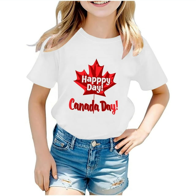 Birdeem Chemises pour Filles Chemises pour Enfants T-Shirt Graphique à Manches Courtes Col Rond Crop Top pour Filles et Garçons de 3 à 14 Ans T-Shirt Tee