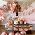 thumbnail image 5 of AOWEE Rose Gold Birthday Party Decoration, Rose Gold Balloon Arch Garland Kit with Heart Star Balloon Confetti Tassels for Women Birthday Aniversary Hen Party Wedding Bachelor Party, 5 of 10