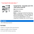 thumbnail image 2 of Tie Rod End Kit - Compatible with 1978 - 1980 Pontiac Grand Am 1979, 2 of 2