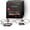 Red, variant on Flashtech Blue Angel Eye LED Headlight Halo Ring kit for 2007-2009 Saturn Aura Headlights