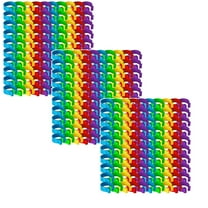 16mm Chicken Identification Band 300PCS 16mm Multicolor Plastic Poultry Chickens Ducks Leg Rings Clip-On Round Tags Poultry Identification Bands, 0.63Inches