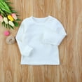 thumbnail image 3 of Gureui Toddler Baby Plain Organic Cotton Top, Boys/Girls Solid Color Long Sleeve Cute Cotton Warm T-Shirt, 3 of 5