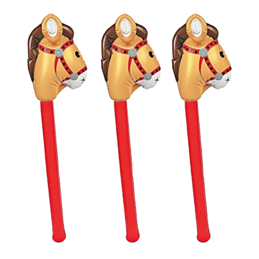 Horse Stick Inflatable Sticks Balloon Cowboy Partyon A Decorations