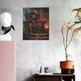 thumbnail image 3 of Gaeub Dark Skull King Throne Print Modern Canvas Wall Art Prints,Artwork Abstract Paintings,Canvas Decorative,Pictures on Canvas for Home Decorations,Wall Decor, 3 of 6