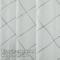 thumbnail image 5 of Top Finel White Sheer Curtains 84 Inches Long Grey Embroidered Grommet Window Curtains for Living Room Bedroom, 2 Panels, 5 of 7