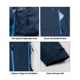 thumbnail image 3 of Little Donkey Andy Men's High-performance Waterproof Rain Jacket Outdoor Windbreaker Rain Coat Shell for Hiking,Golf Blue XXL, 3 of 7