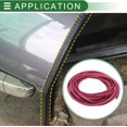 thumbnail image 3 of Universal Car Door Edge Protective Sealing Strip UType Door Scratch Protection Guard .ft m scratch Collision PVC Iron Purple, 3 of 6
