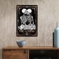 thumbnail image 6 of Iron Valentine's Day Tin Sign Skeleton Hugs Metal Tin Sign The Lovers Vintage Metal Signs Rose Signs and Plaques for Bedroom Living Room Valentine's Day Man Cave Wall Decoration, 6 of 7