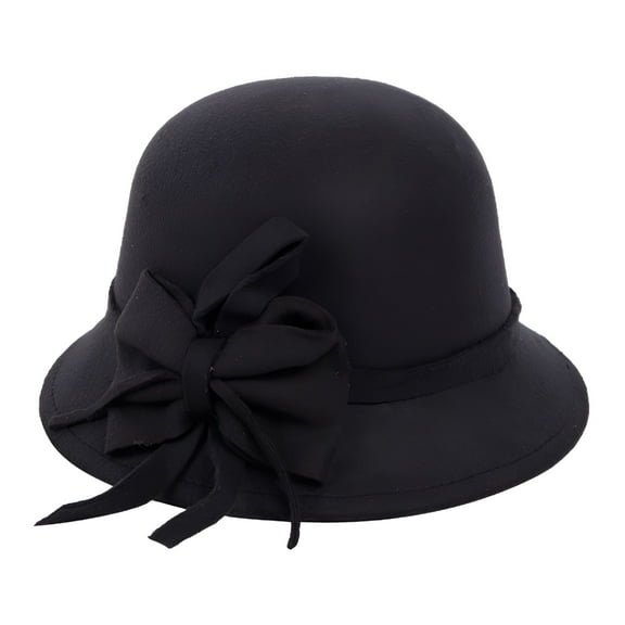 TELOLY Female Autumn Winter Fashion Casual Hat Dome British Top Hat Bucket Hat Baseball Cap,Sun Hats for Women Black Black Baseball Cap