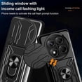 thumbnail image 4 of For Xiaomi Redmi Note 14 Pro 4G Case PC + TPU Kickstand Phone Back Cover with Camera Slider - Black, 4 of 5