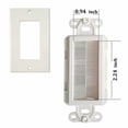 thumbnail image 3 of Plato de pared Brush Cosfox 1 Gang Decora Style blanco, paquete de 12, 3 of 4