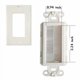 thumbnail image 3 of Plato de pared Brush Cosfox 1 Gang Decora Style blanco, paquete de 12, 3 of 4