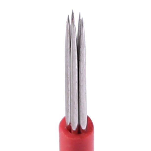 Agujas para cejas difuminadas, 50 unidades, R5, delineador, sombreado, cuchillas para cejas difuminadas, maquillaje de cejas semipermanente, rendimiento impulsado